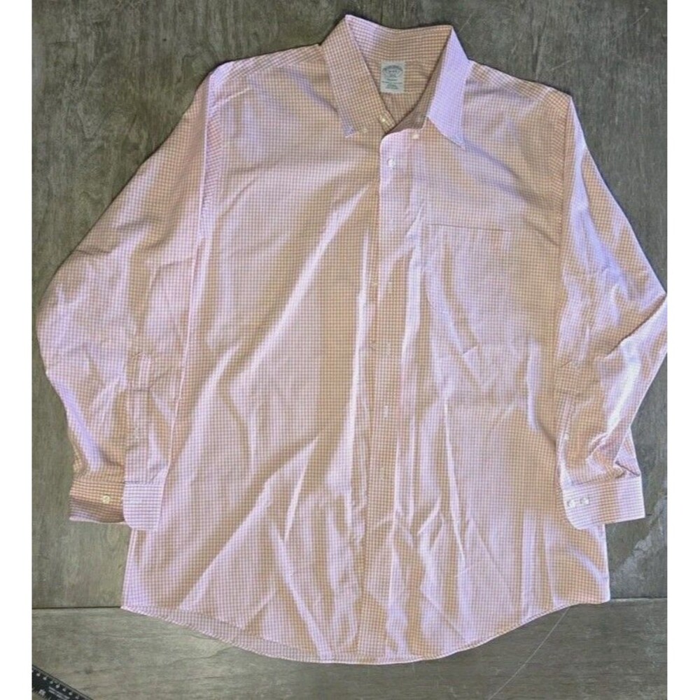 Brooks Brothers 2XL Regent Cotton Button-Down Check Shirt 18- 4/5